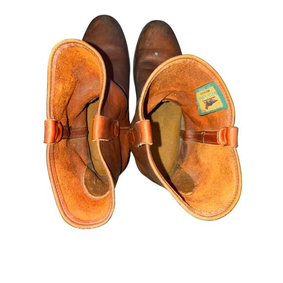 Vintage Red Wing Irish Setter Made in the USA Pull On Leather Work Boots -Sz 13D - Picture 9 of 12